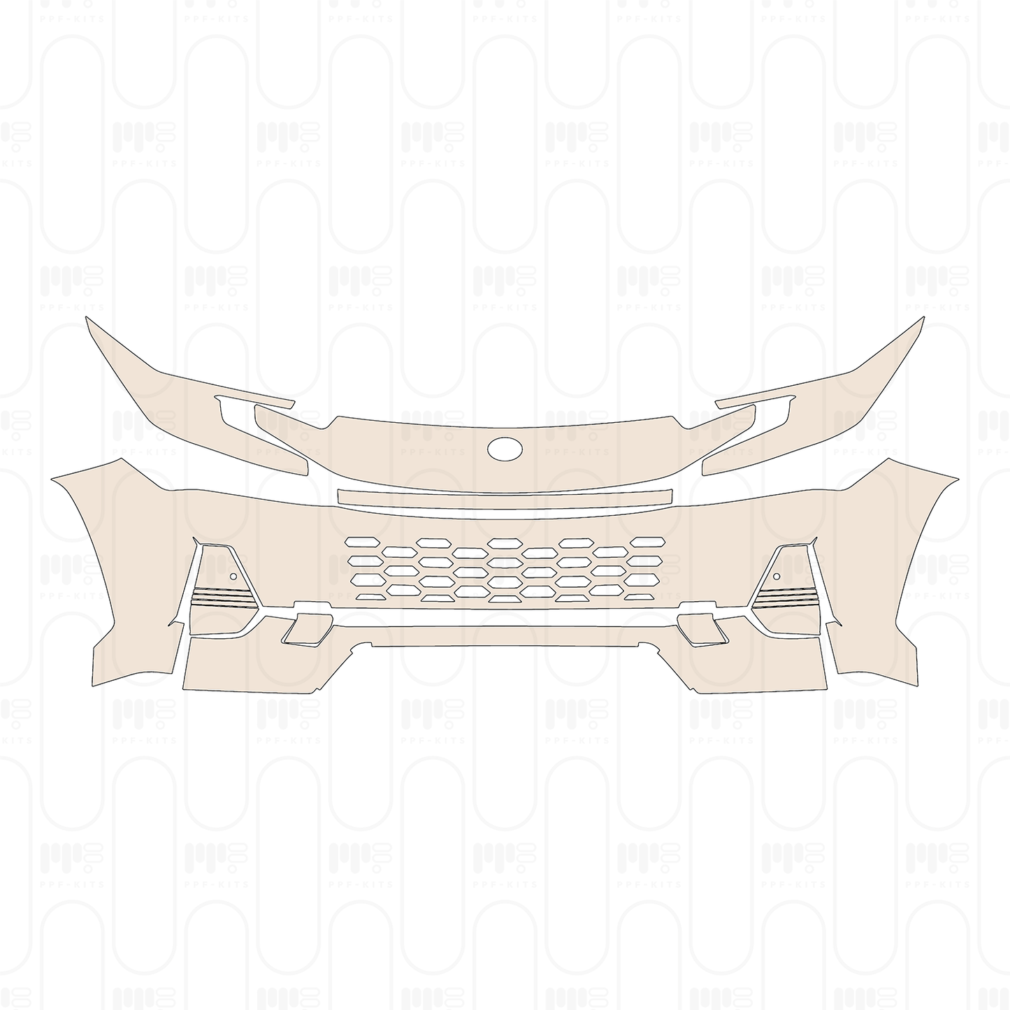 Bumper+Headlamp with 2 PDC (Parking Sensors)