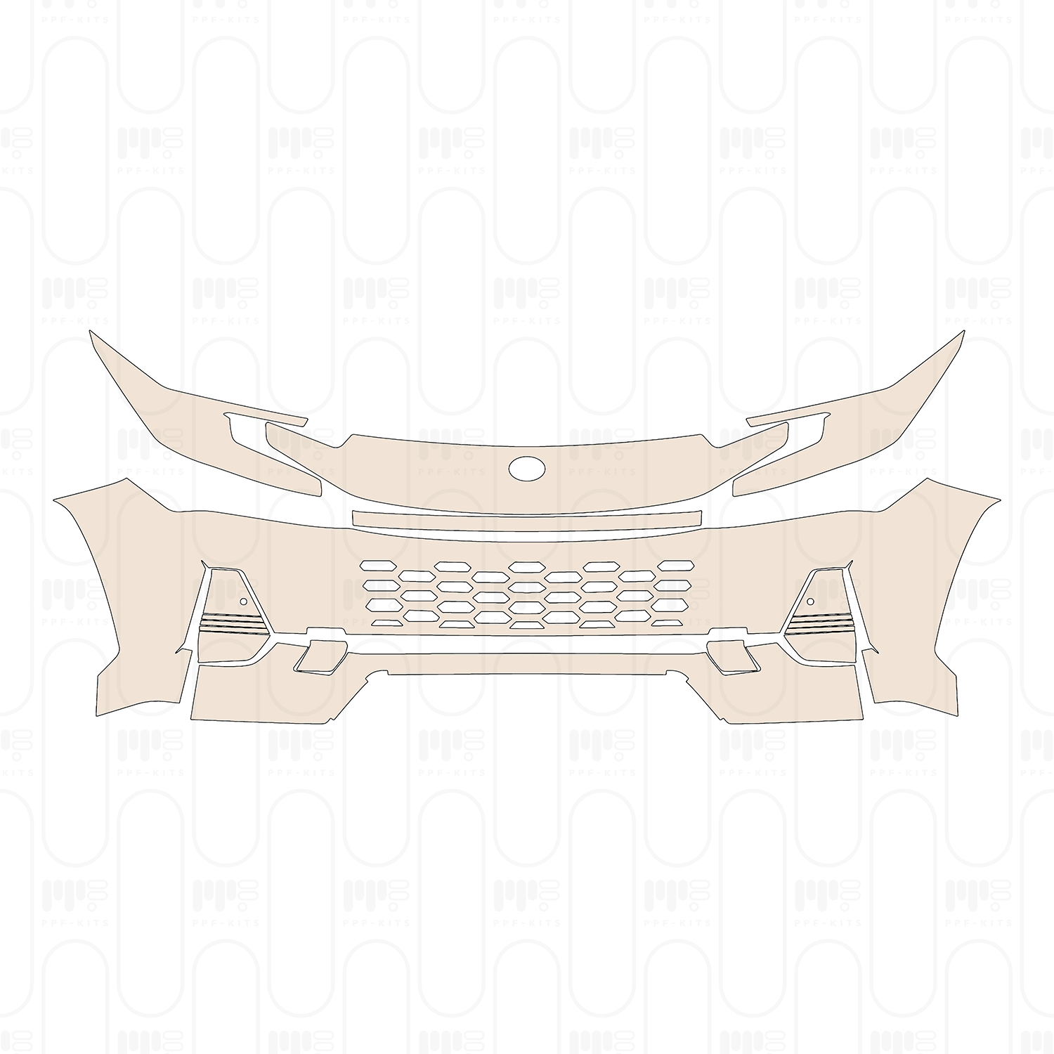Bumper+Headlamp with 2 PDC (Parking Sensors)