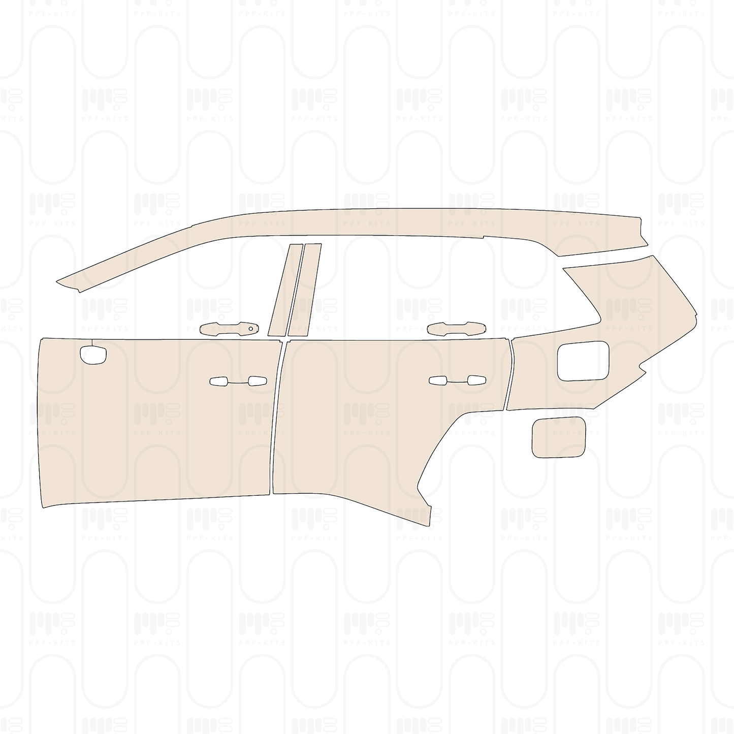 (left) Door+Rear Fender+Side Skirt