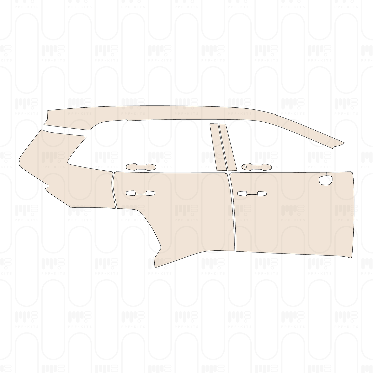 (right) Door+Rear Fender+Side Skirt