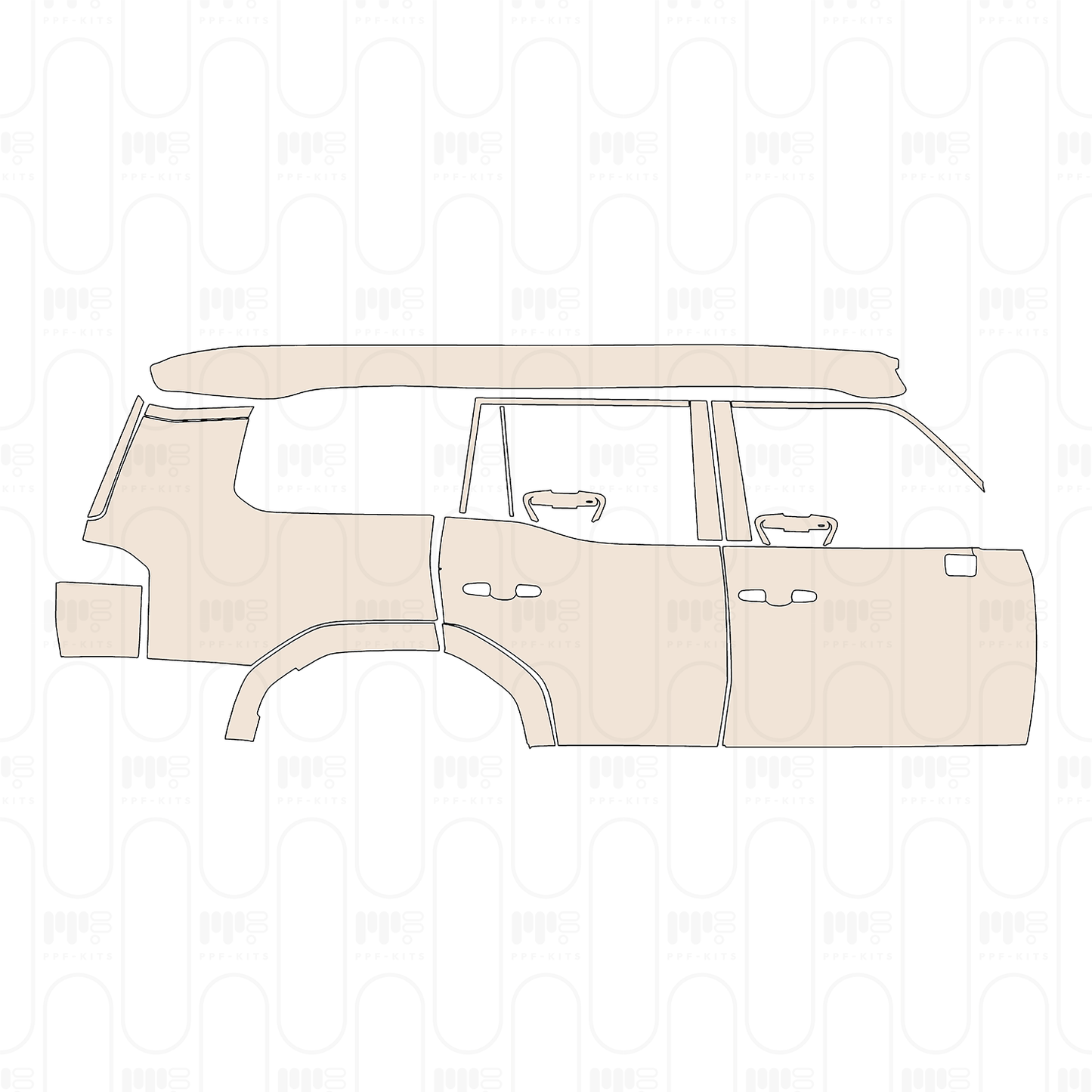 PPF precortado Lexus GX (US) Overtrail 2026