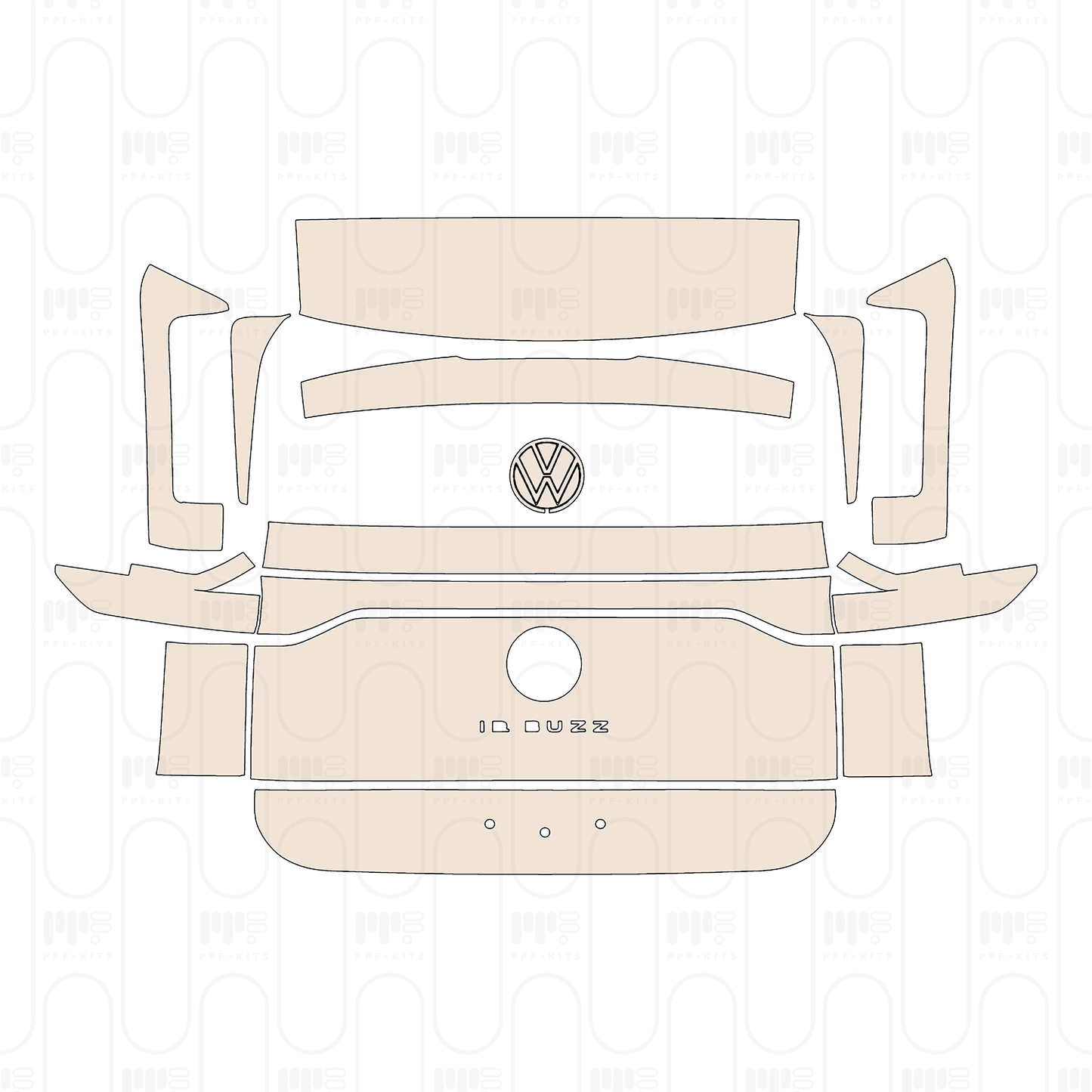 Trunk Lid with "ID BUZZ" Emblem