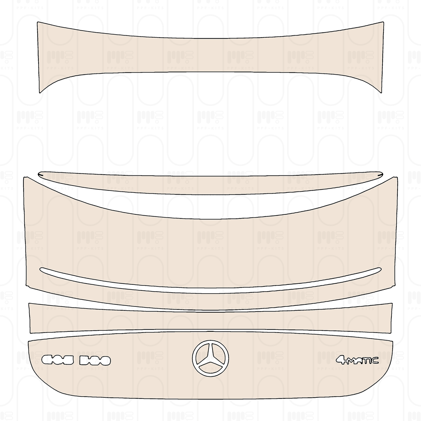 PPF precortado Mercedes-Benz EQS Base 2026