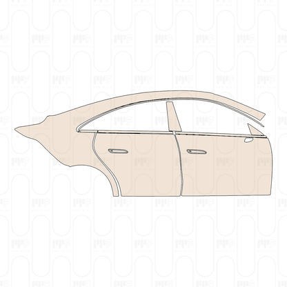 PPF precortado Mercedes-Benz CLA Sedan Sport 2026