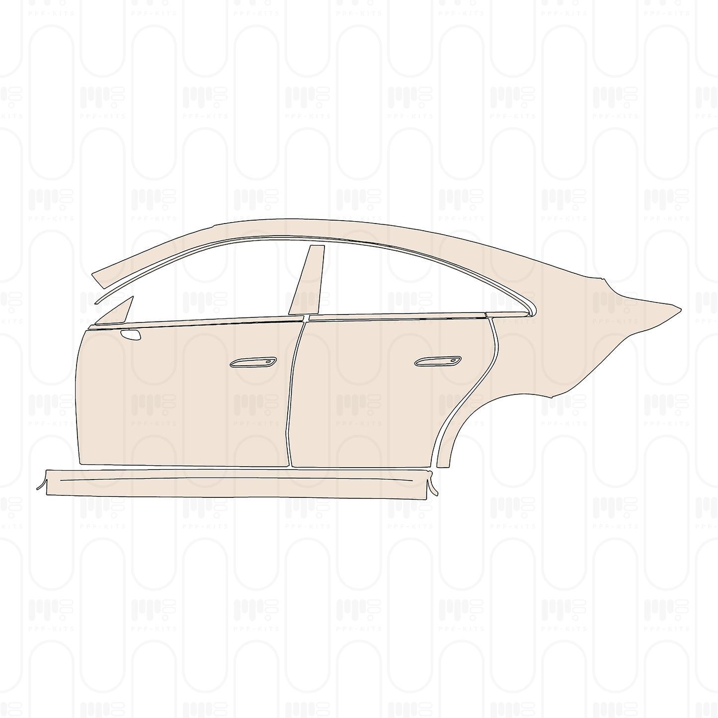 PPF precortado Mercedes-Benz CLA Sedan AMG Line with EQ Technology 2026