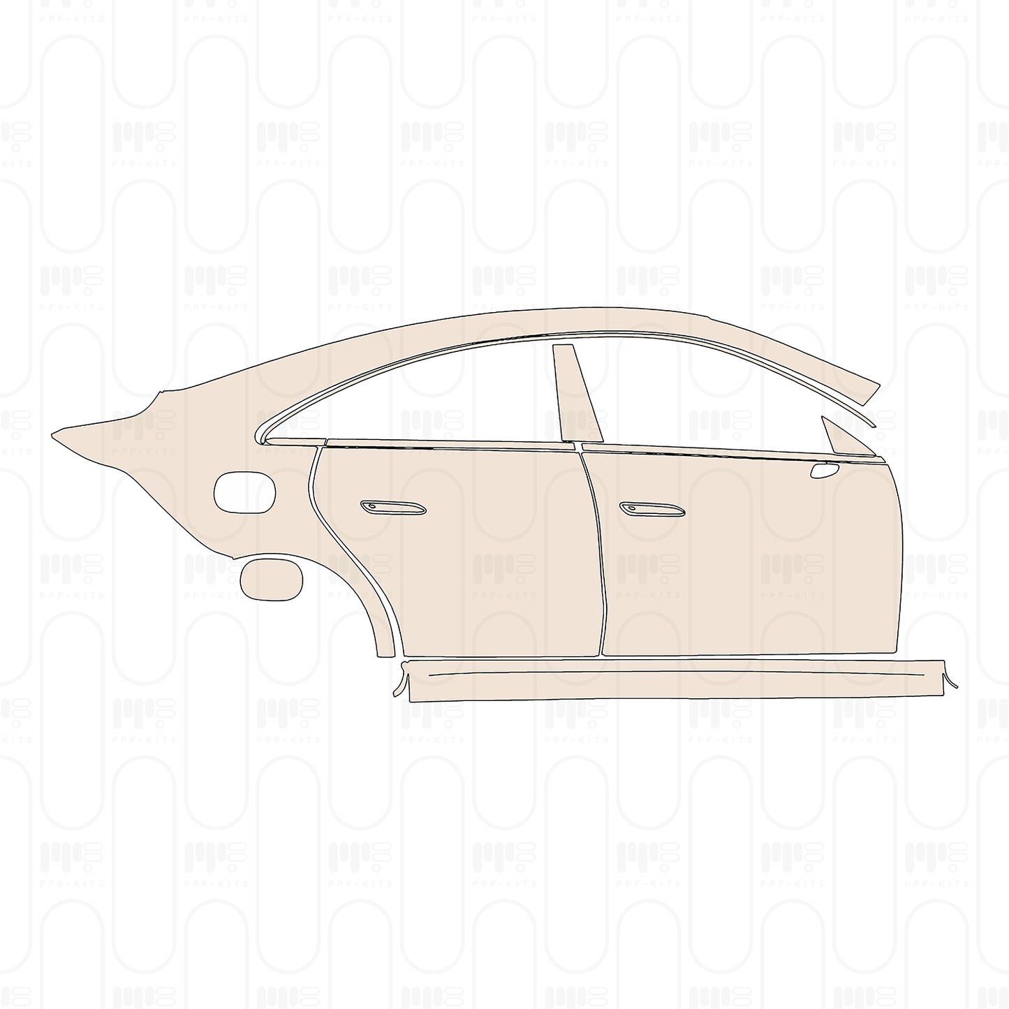 PPF precortado Mercedes-Benz CLA Sedan AMG Line with EQ Technology 2026