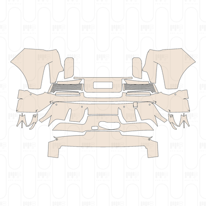 Rear Bumper without SportDesign Package, with electrically extendable tow bar system, with 6 PDC (Parking Sensors)