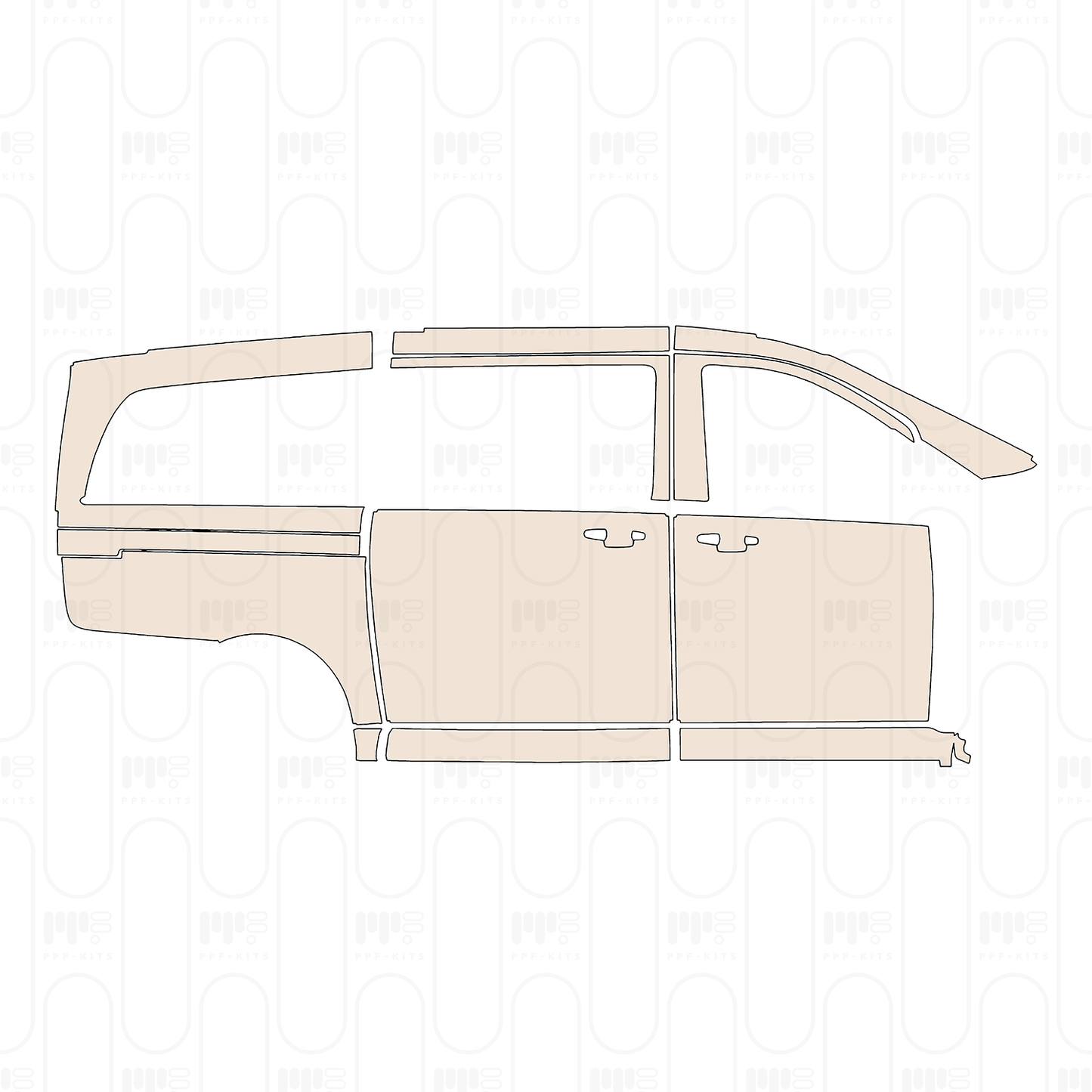 PPF precortado Mercedes-Benz V Class Standard Wheelbase Base 2026