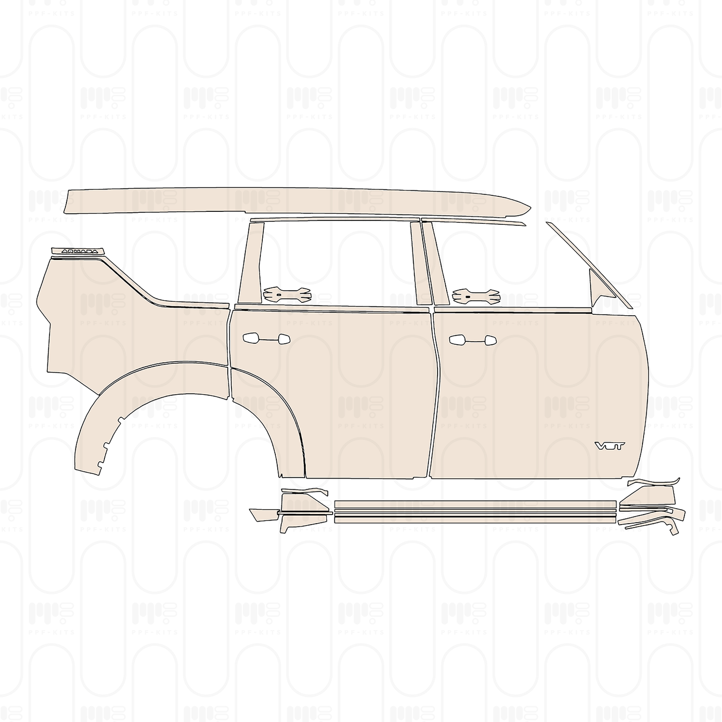 PPF precortado Nissan Armada (US) Nismo 2026