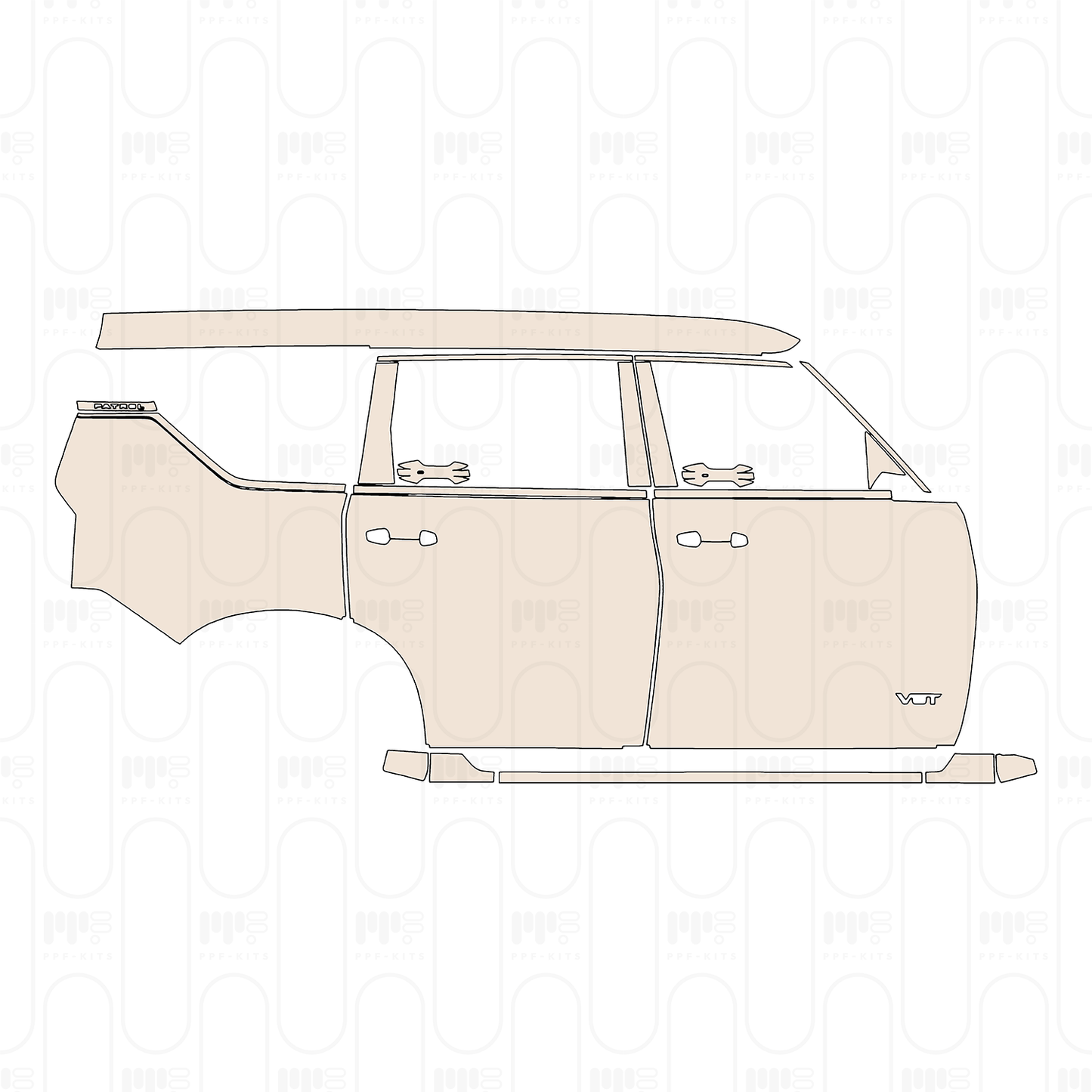 Pre-Cut PPF Nissan Patrol (ME) LE T2 2025