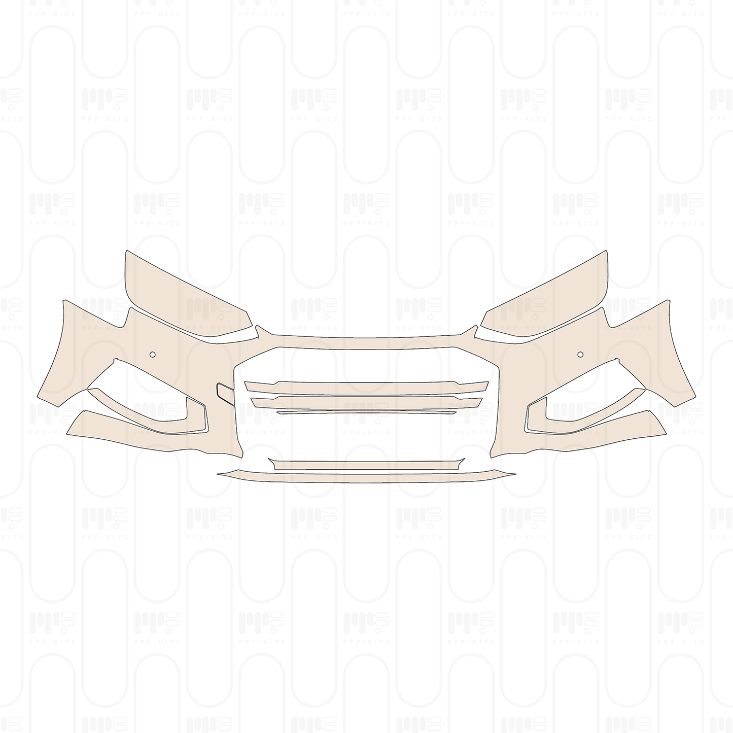 Bumper+Headlamp without headlamp washers