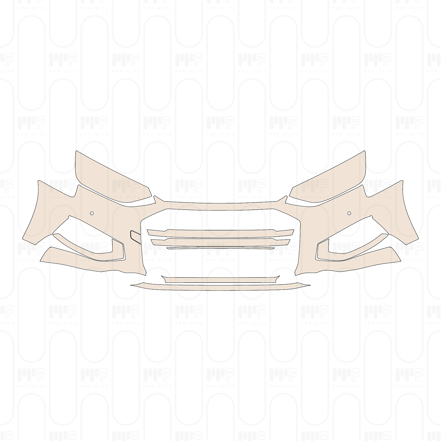 Bumper+Headlamp without headlamp washers