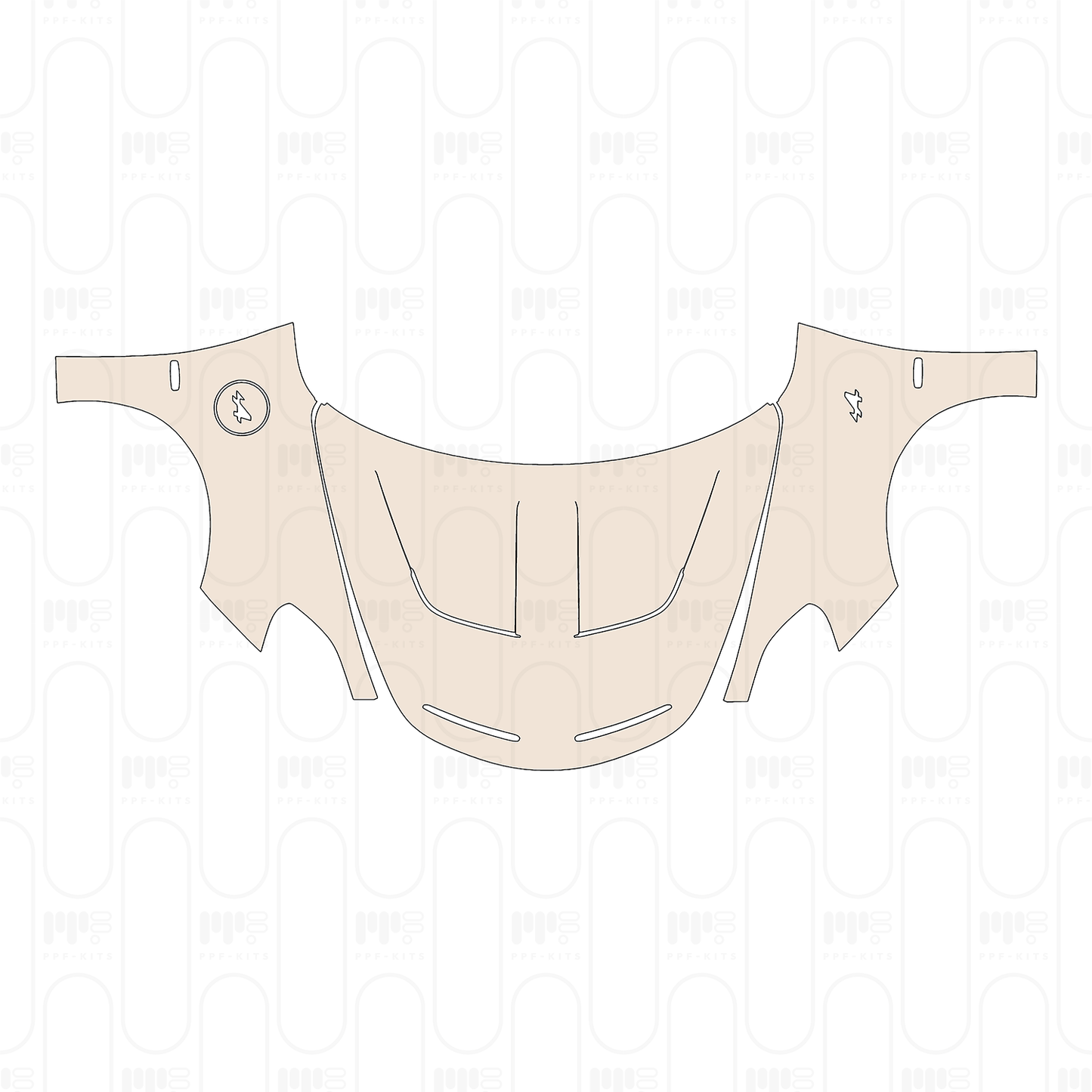 Hood+Fender with "A" Emblem on Fender