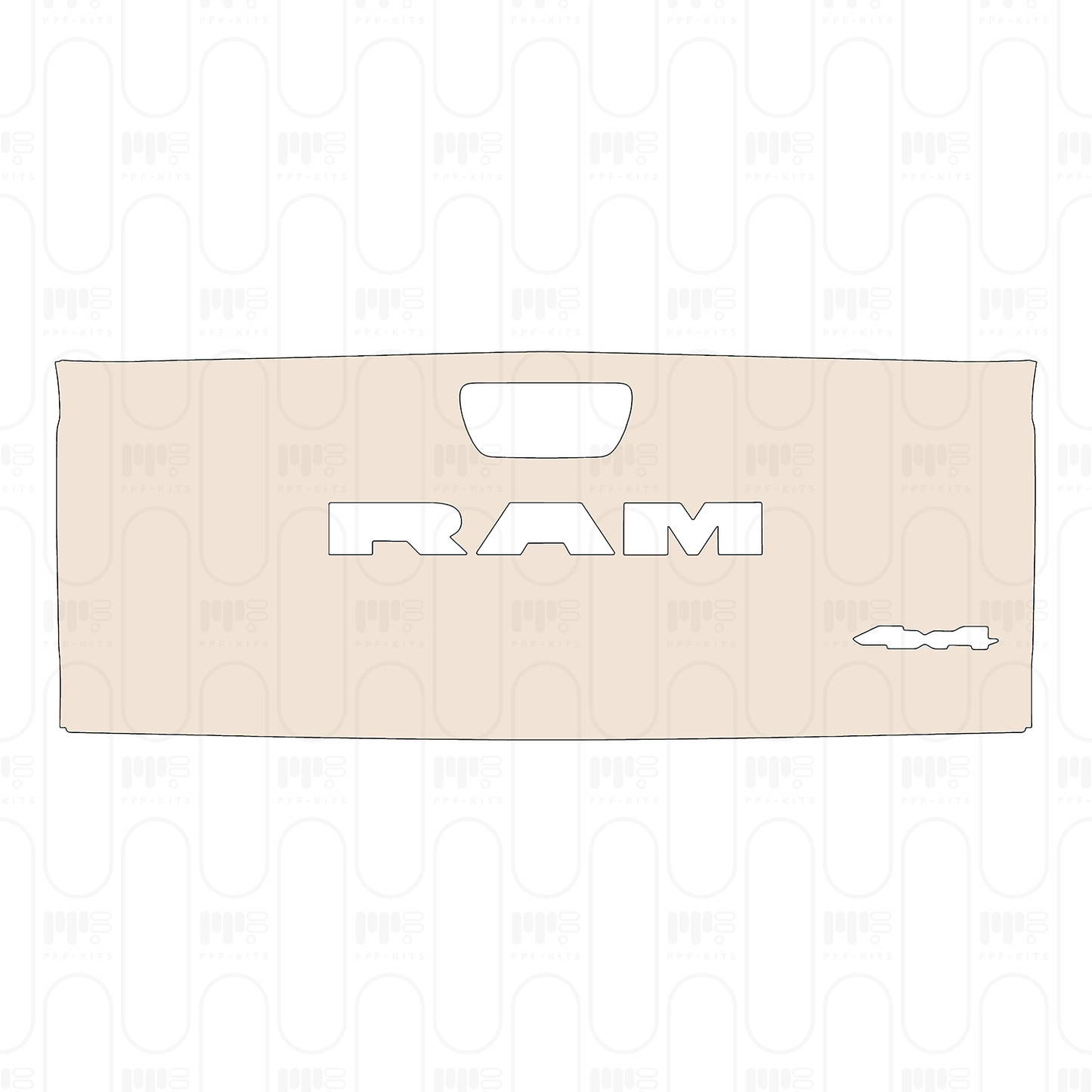 Pre-Cut PPF RAM Trucks 1500 Crew Cab Warlock 2025