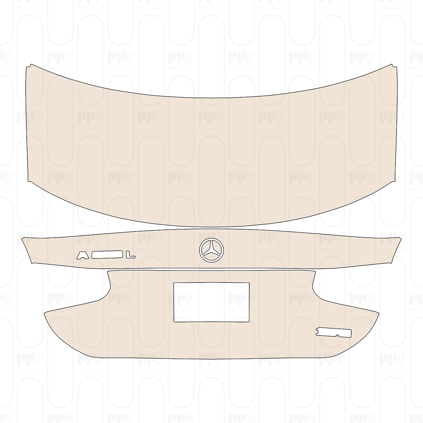 Trunk Lid with "A##0L" & "Beijing Benz" Emblems