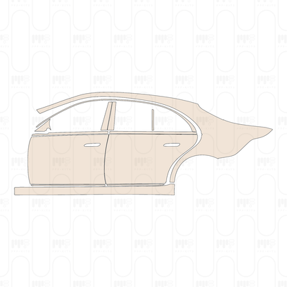 (left) Door+Side Skirt+Rear Fender