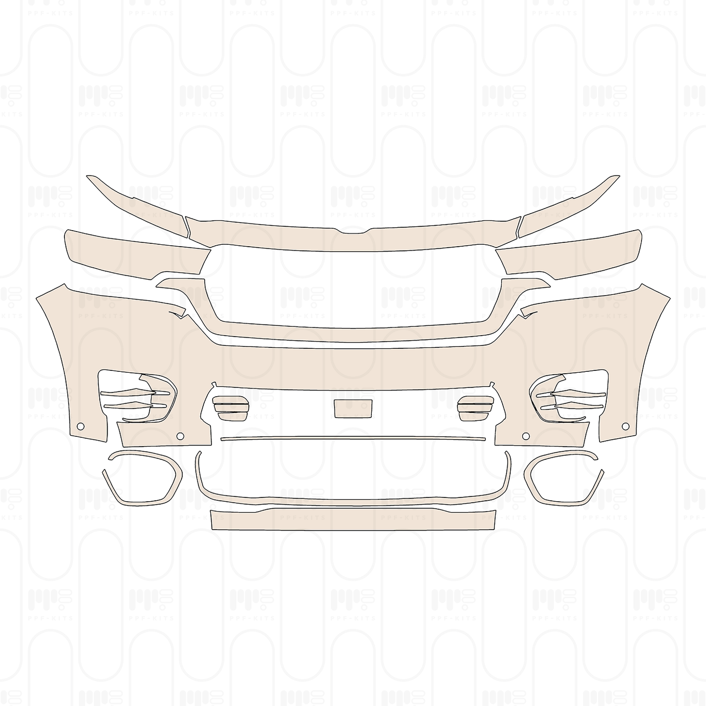 PPF precortado RAM Trucks 1500 Crew Cab Tungsten 2026