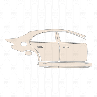 (right) Door+Side Skirt+Rear Fender