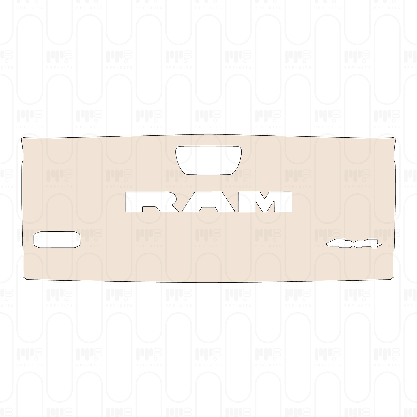 PPF precortado RAM Trucks 1500 Crew Cab Limited Longhorn 2025