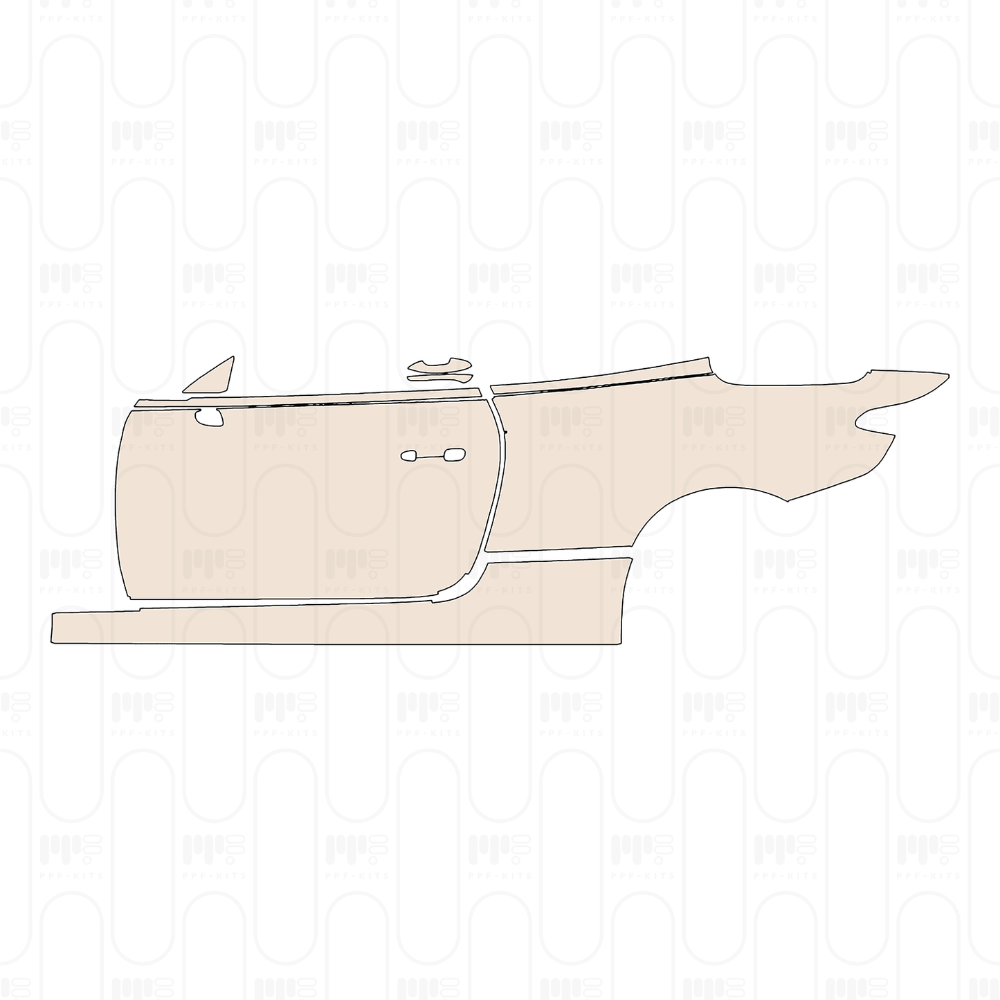 (left) Door+Side Skirt+Rear Fender