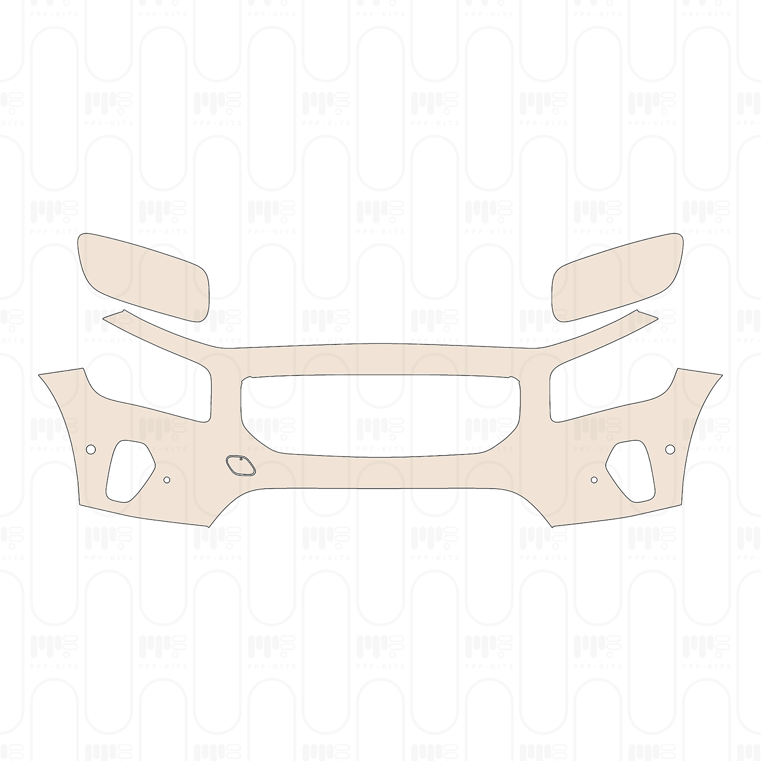 Bumper+Headlamp with 4 PDC (Parking Sensors)