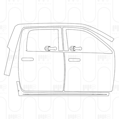 Pre-Cut PPF RAM Trucks 2500 Crew Cab Rebel 2026