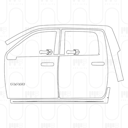 Pre-Cut PPF RAM Trucks 2500 Crew Cab Rebel 2026