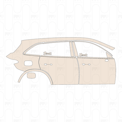 (right) Door+Side Skirt+Rear Fender