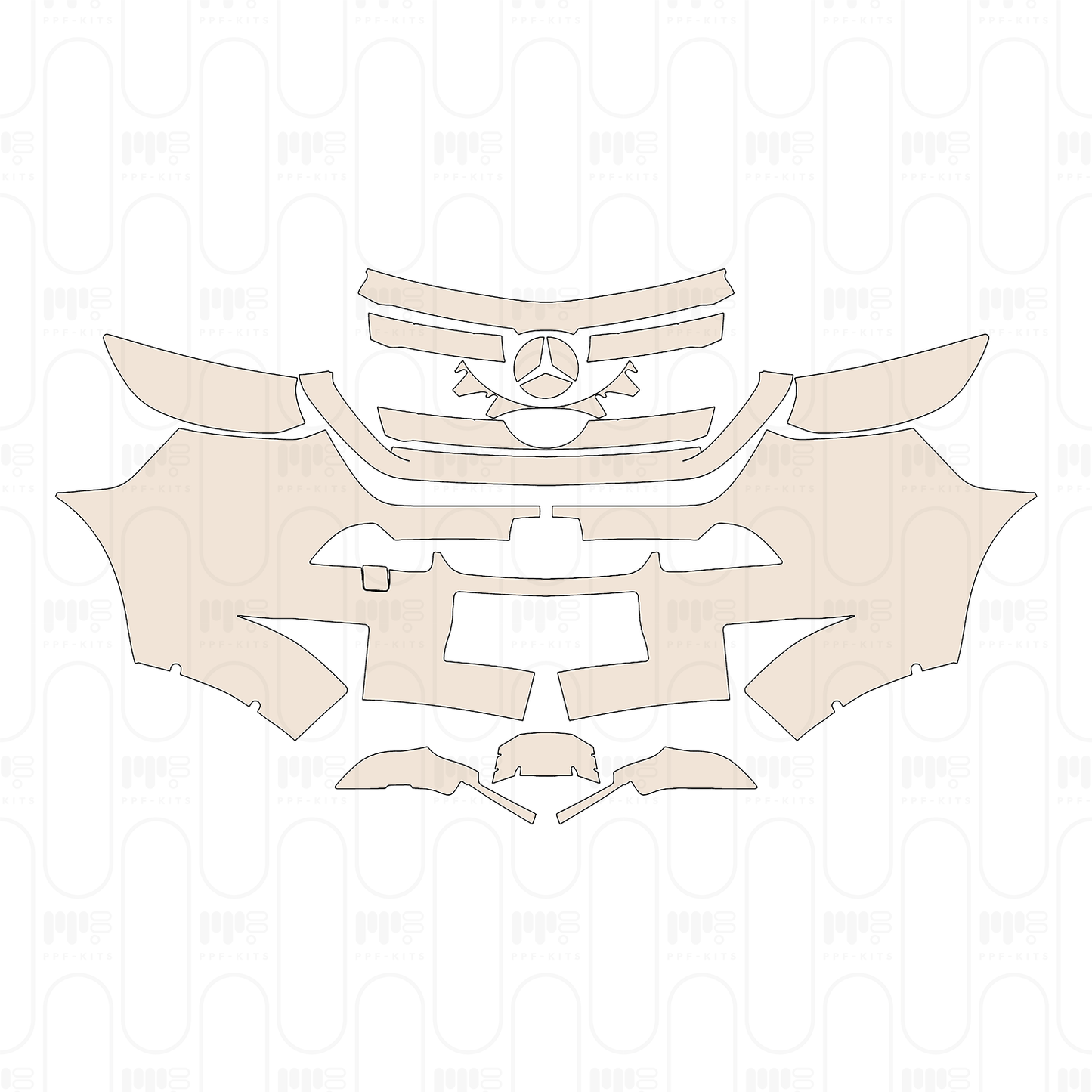 Bumper+Headlamp for EU License plate