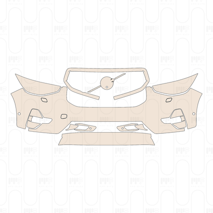 Bumper+Headlamp with headlight washing, with fog lamp
