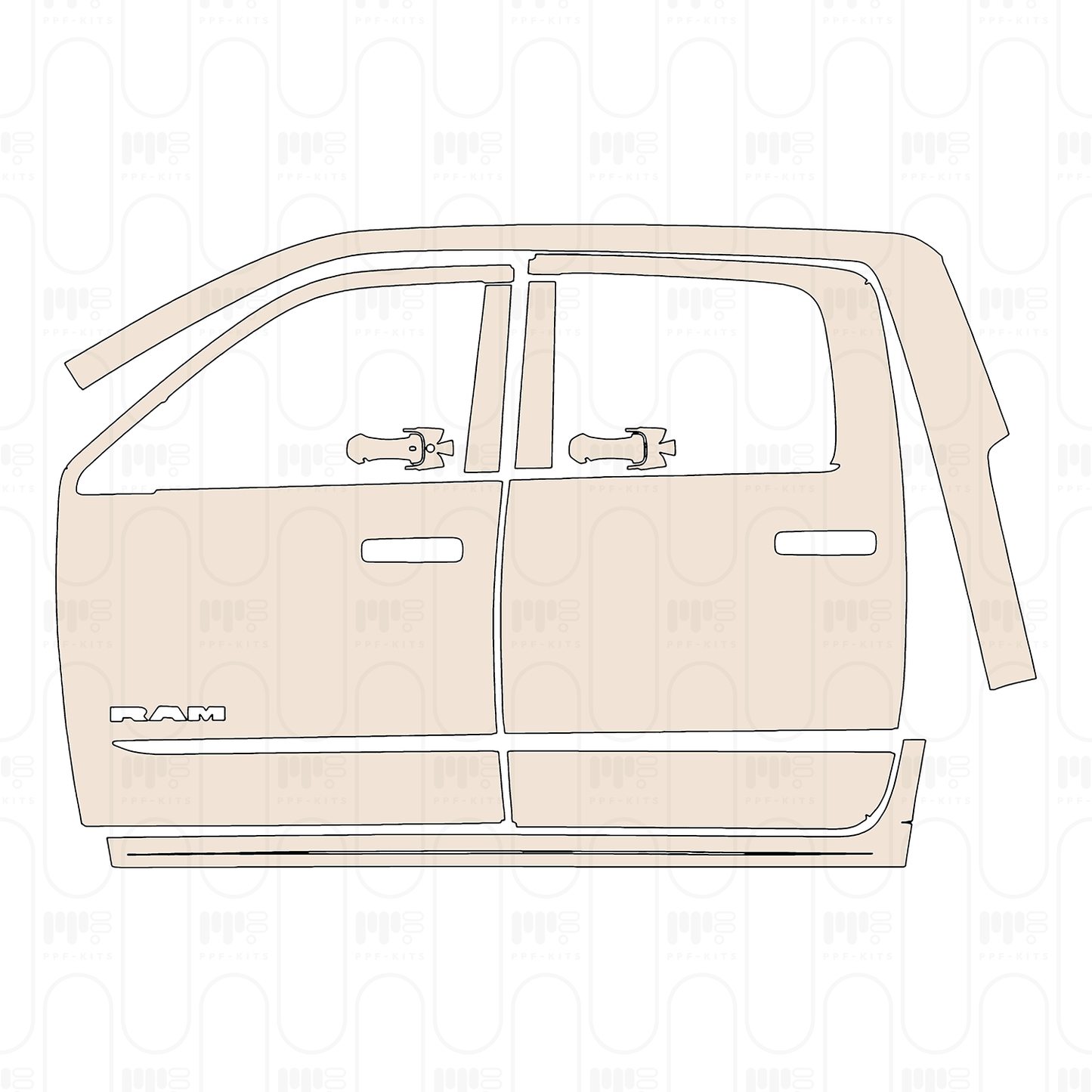 PPF precortado RAM Trucks 3500 Limited 2025