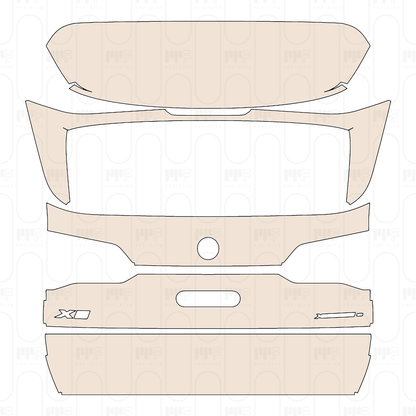 Trunk Lid with "X5" & "xDrive 50e" Emblem