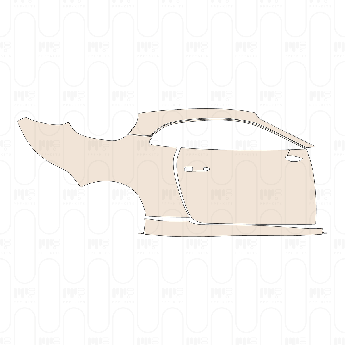 (right) Door+Side Skirt+Rear Fender