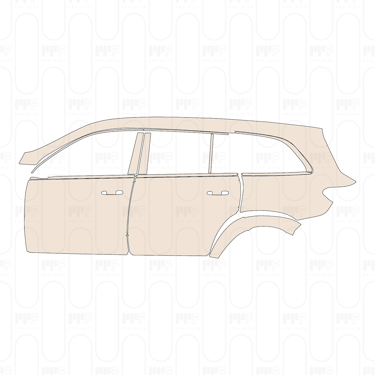(left) Door+BC-Pillar+Rear Fender
