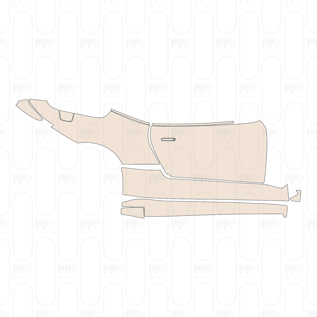 (right) Door+Rear Fender+Side Skirt