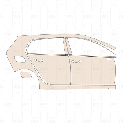 (right) Door+Side Skirt+Rear Fender