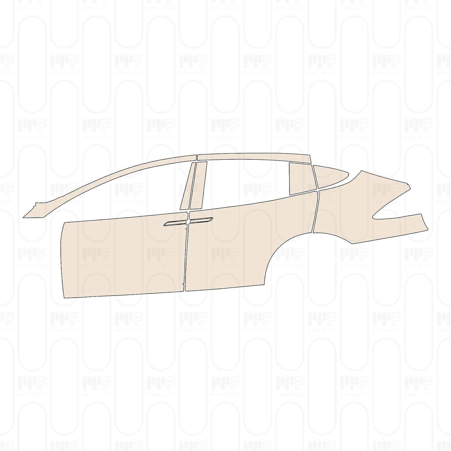 Pre-Cut PPF Tesla Model X Plaid 2025