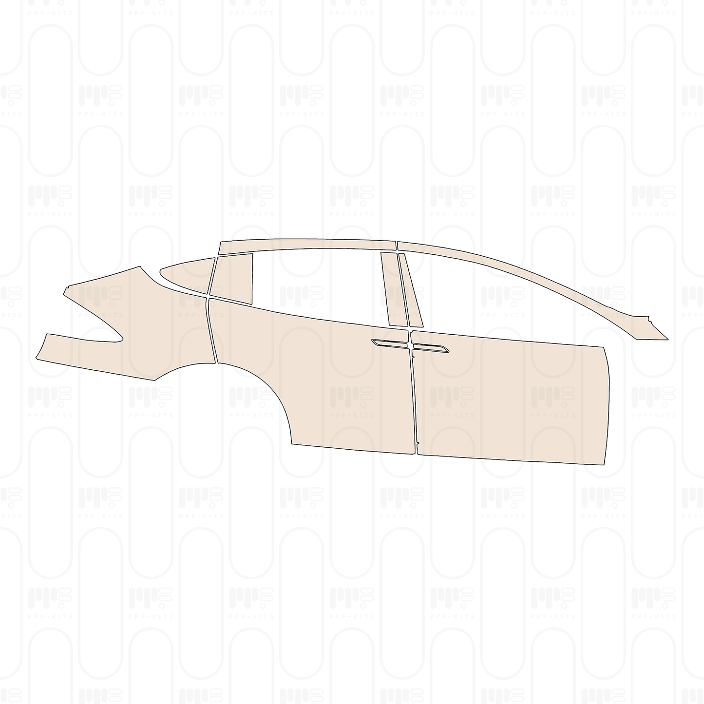 Pre-Cut PPF Tesla Model X Plaid 2025