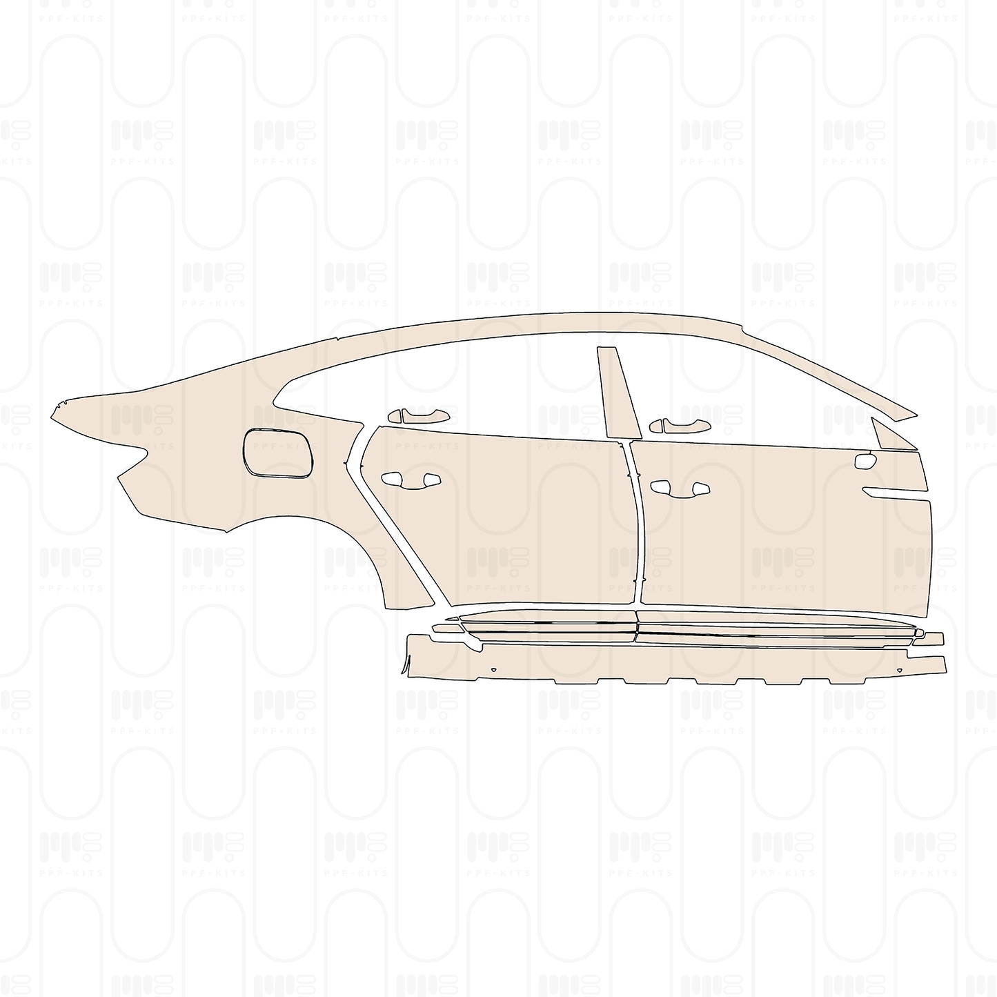 PPF precortado Volkswagen CC Sedan 2025