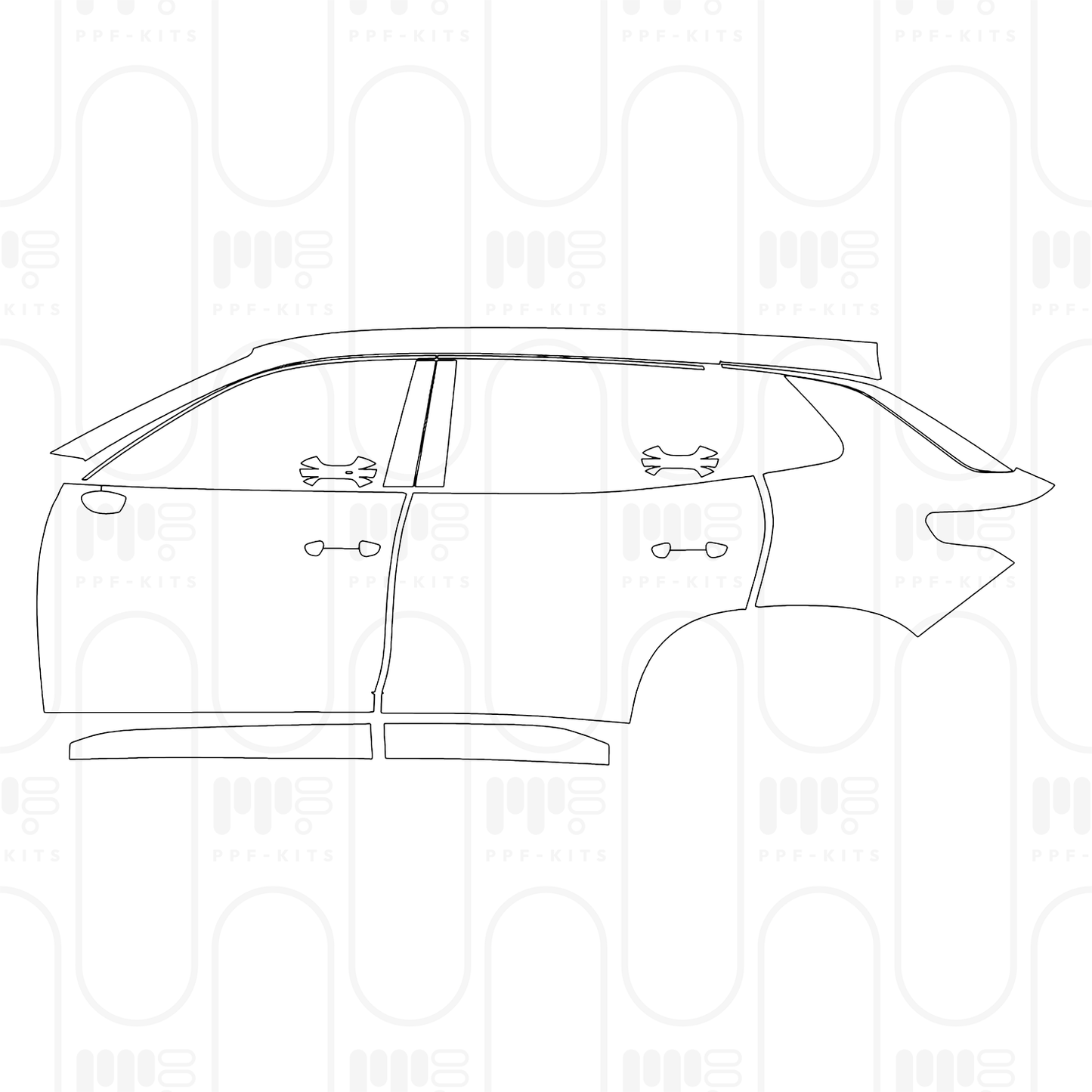 Pre-Cut PPF Volkswagen Tayron L (CN) Base 2026
