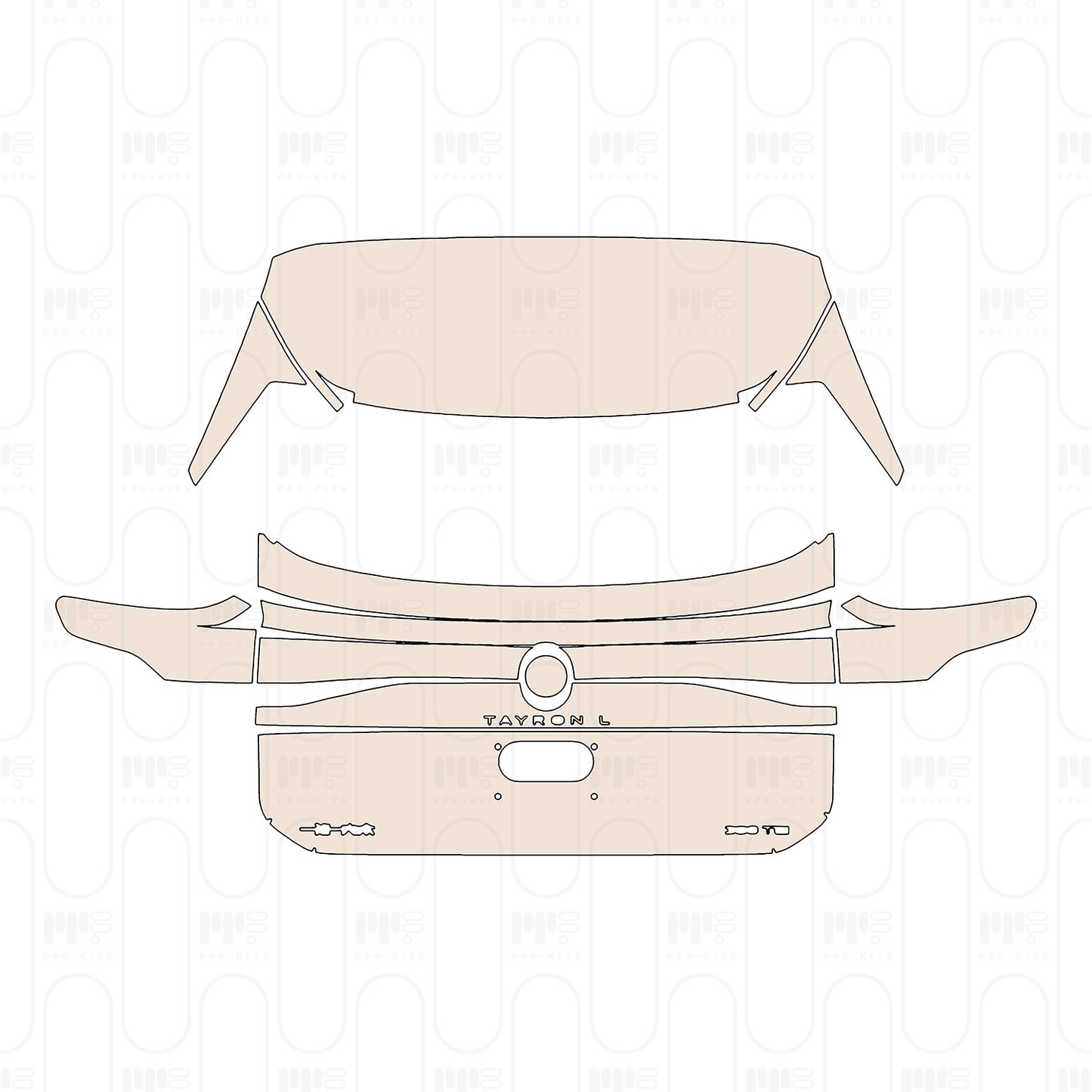 PPF precortado Volkswagen Tayron L (CN) Base 2025