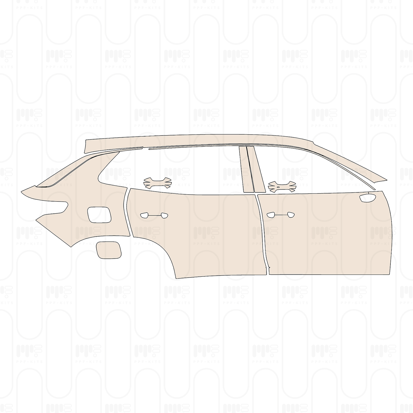 PPF precortado Volkswagen Tayron L (CN) R-Line 2025