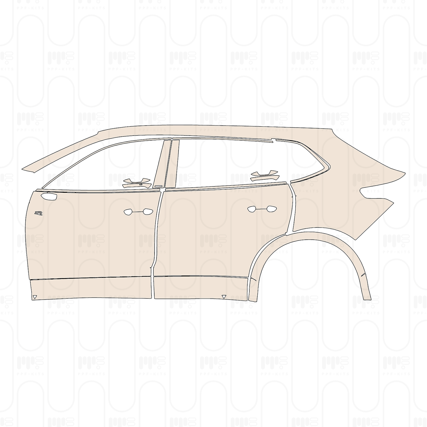 PPF precortado Volkswagen Tiguan L Pro R-Line 2026
