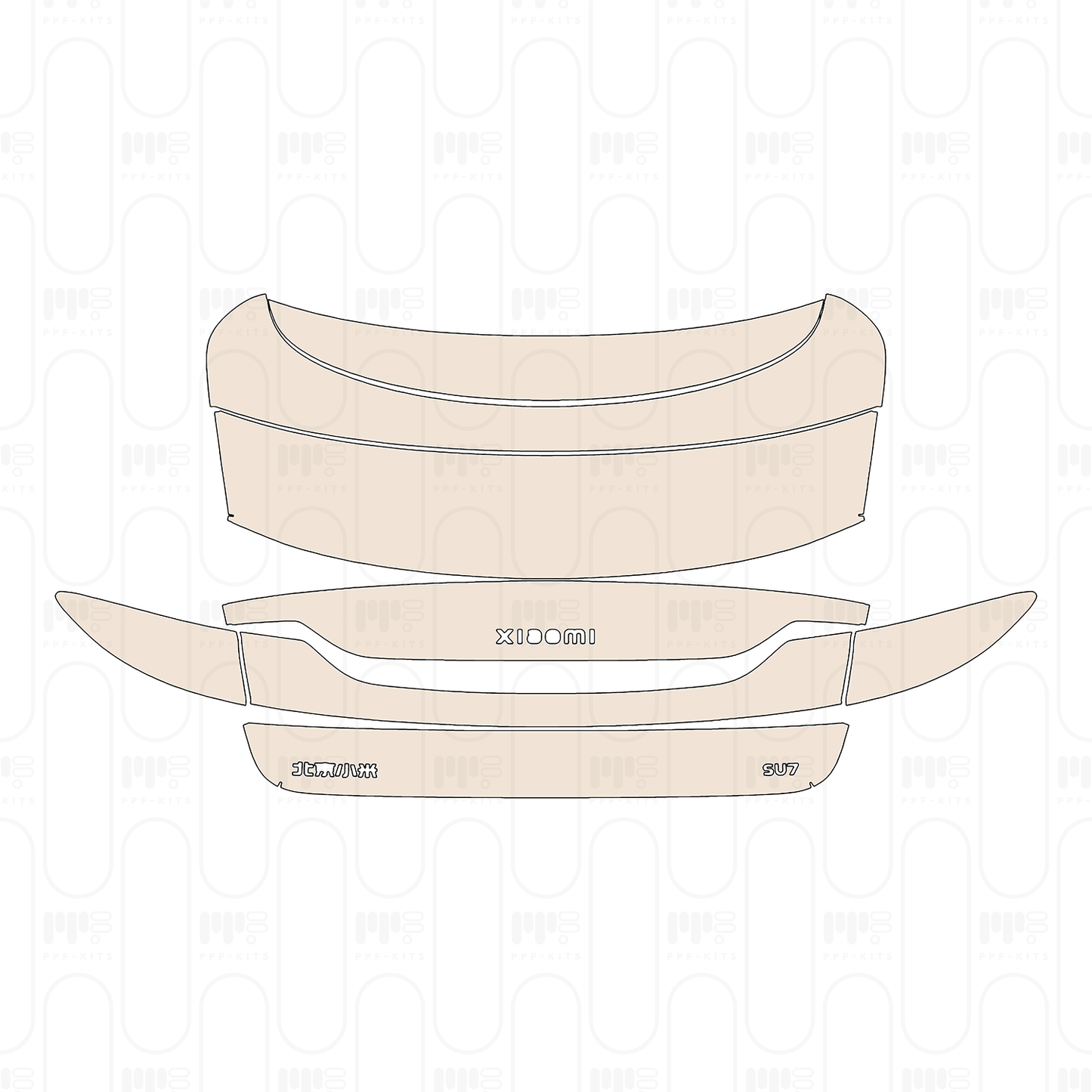 Pre-Cut PPF Xiaomi SU7 2025