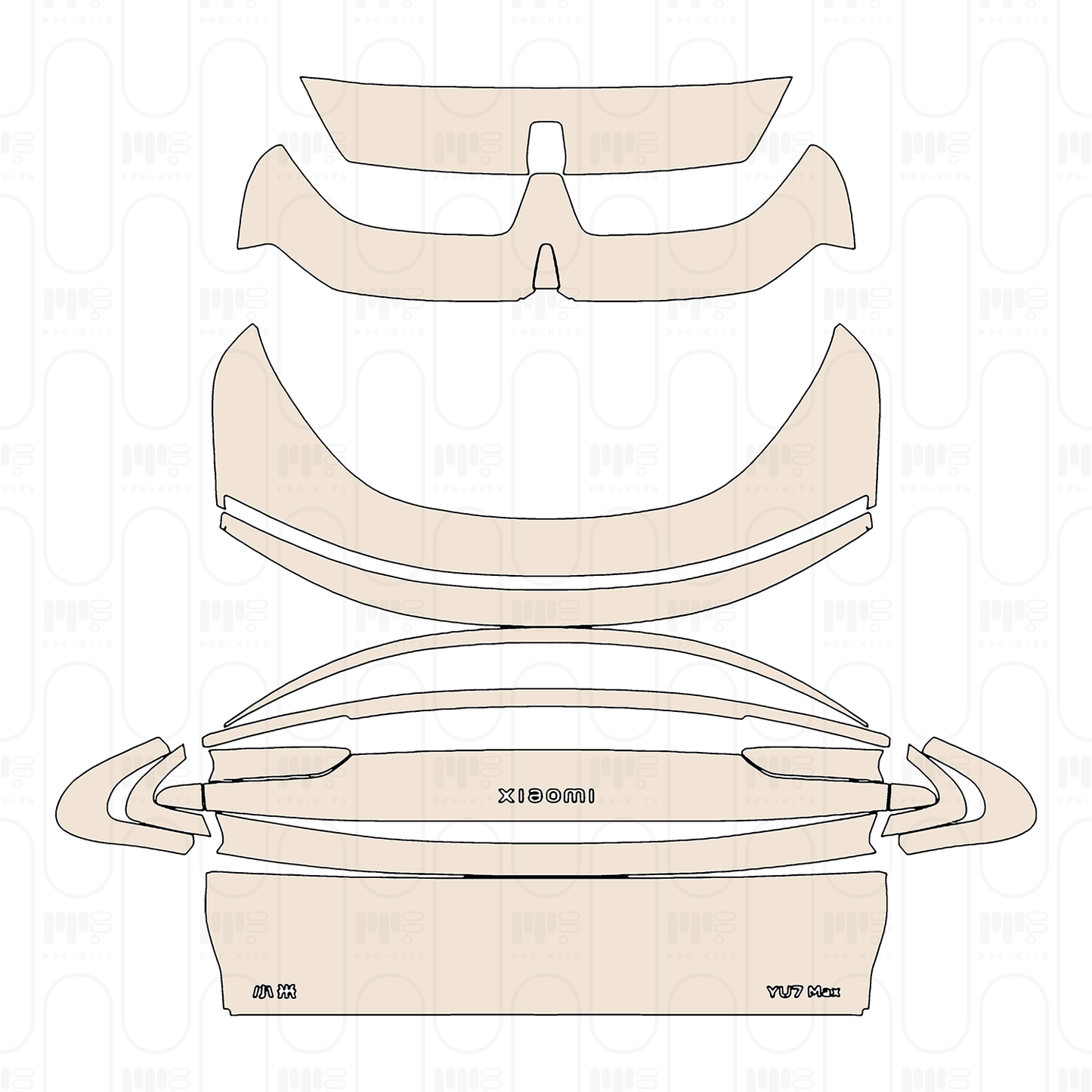Pre-Cut PPF Xiaomi YU7 2025