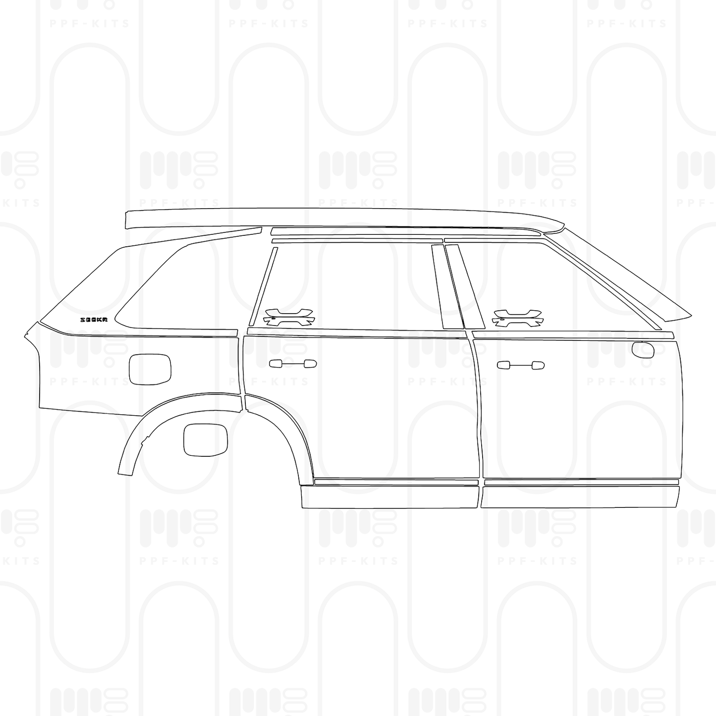 Pre-Cut PPF Zeekr 9X 2025
