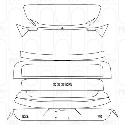 Pre-Cut PPF Zeekr 9X 2025