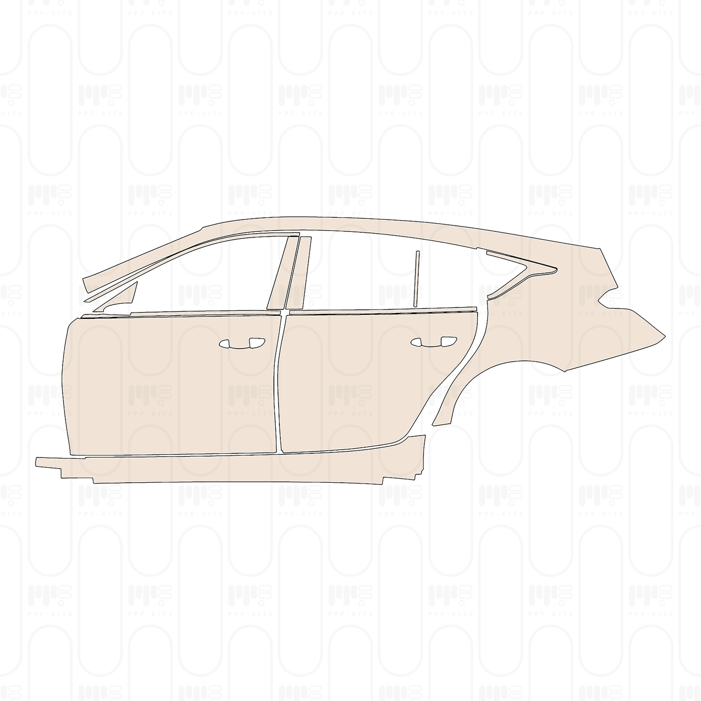 Pre-Cut PPF Cadillac CT5 (US) Luxury 2026