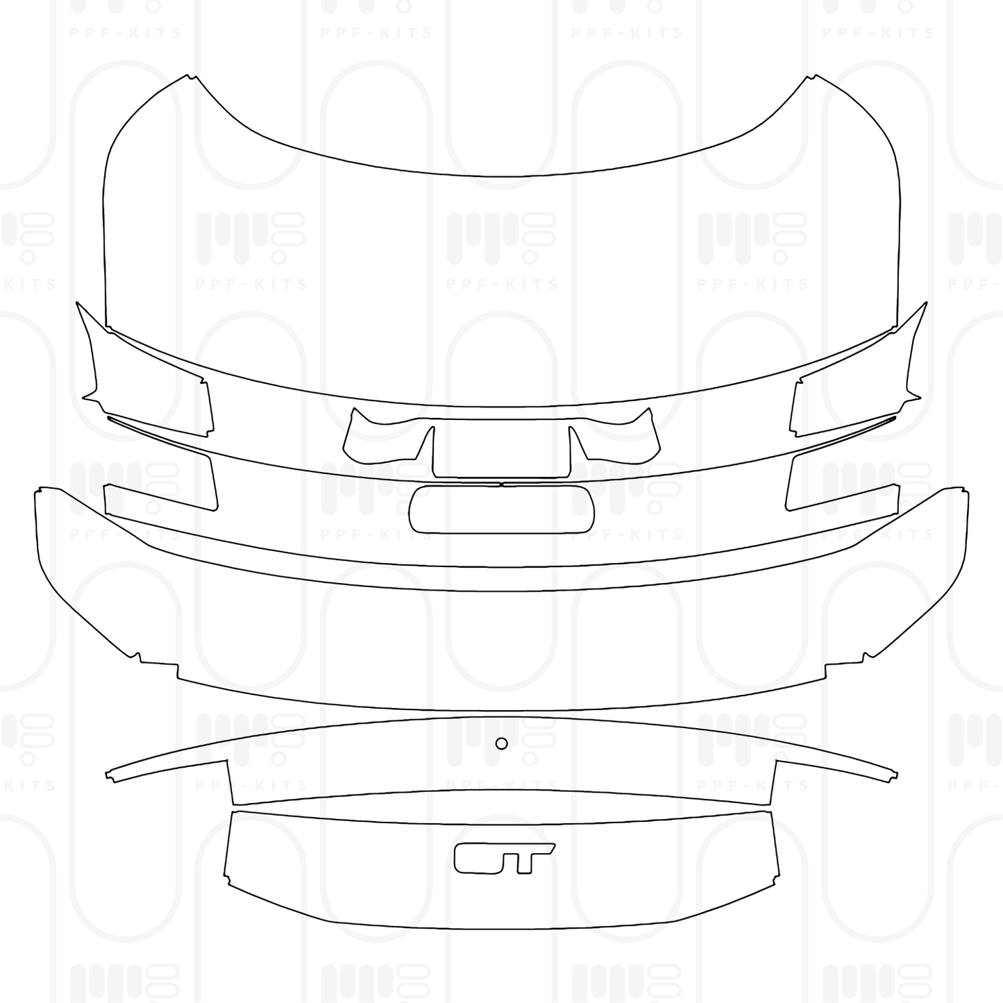 Pre-Cut PPF Ford Mustang Fastback GT 2026