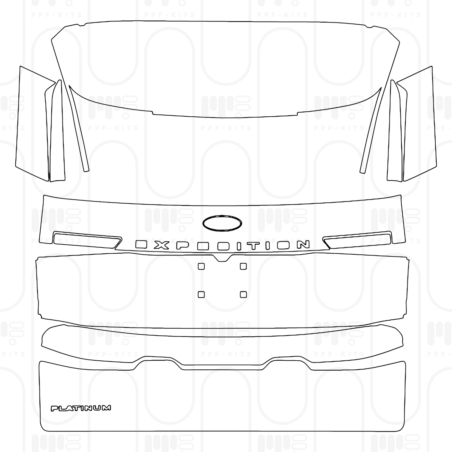 Pre-Cut PPF Ford Expedition Standard Wheelbase Tremor 2026